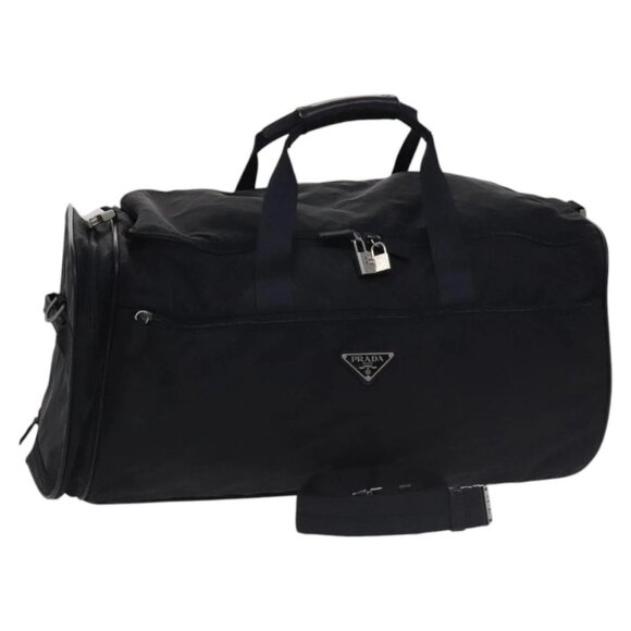 PRADA Travel Carry Case Suitcase Nylon Black Auth - Picture 1 of 15